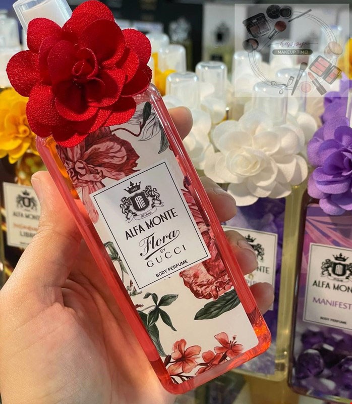 بادی اسپلش زنانه آلفامونته مدل گوچی فلورا ALFA MONTE FLORA GUCCI بادی اسپلش ۲۶۰میل